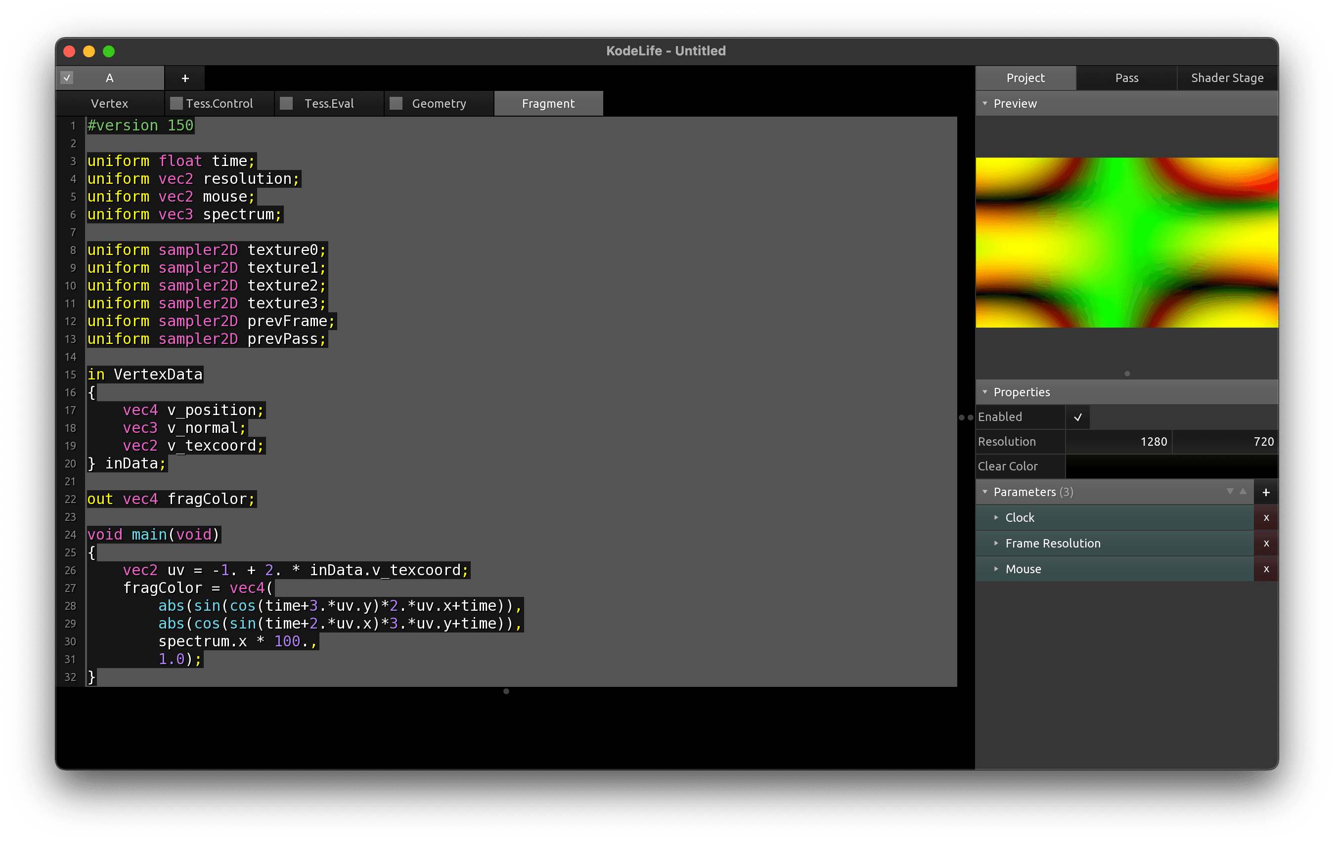 Screenshot of KodeLife